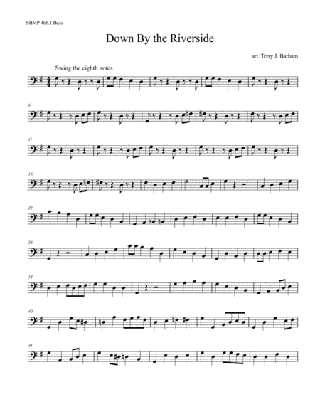 Down by the Riverside - SATB Octavo image number null