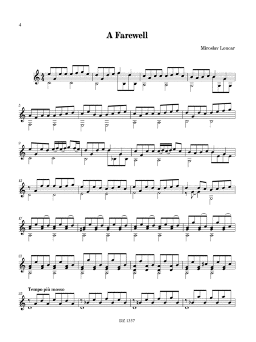 Dreams and Memories Classical Guitar scores gallery preview page 4