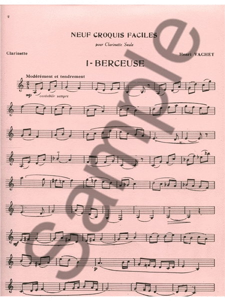 Berceuse (clarinet Solo)
