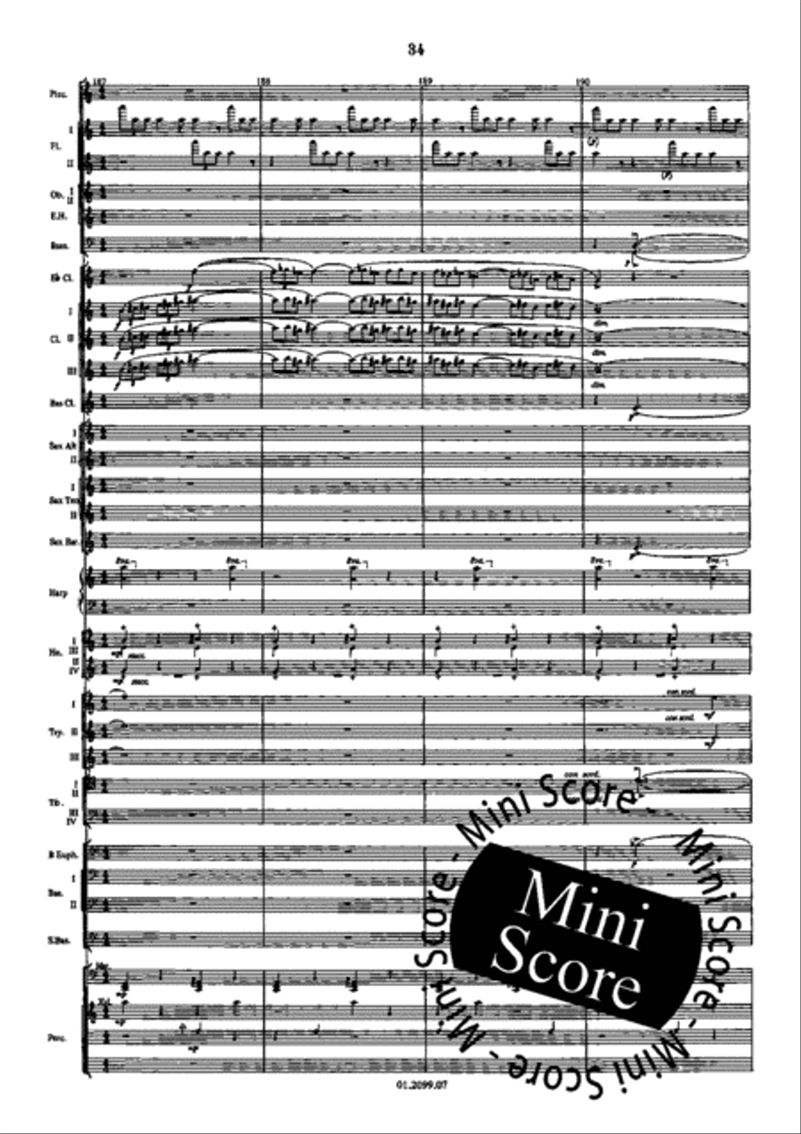 Hymns And Dances II Concert Band scores gallery preview page 40