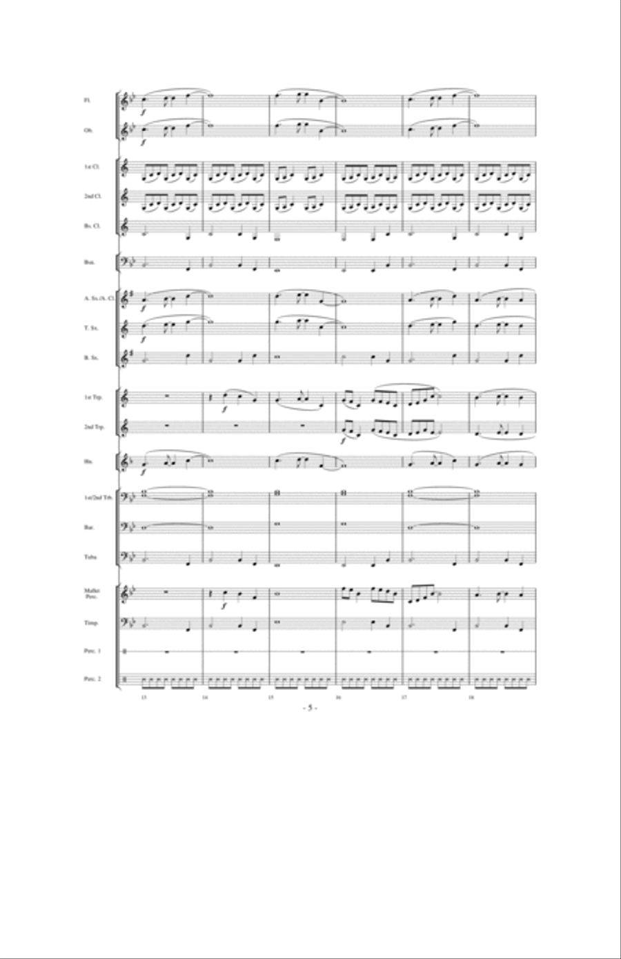 Above the World Concert Band scores gallery preview page 4