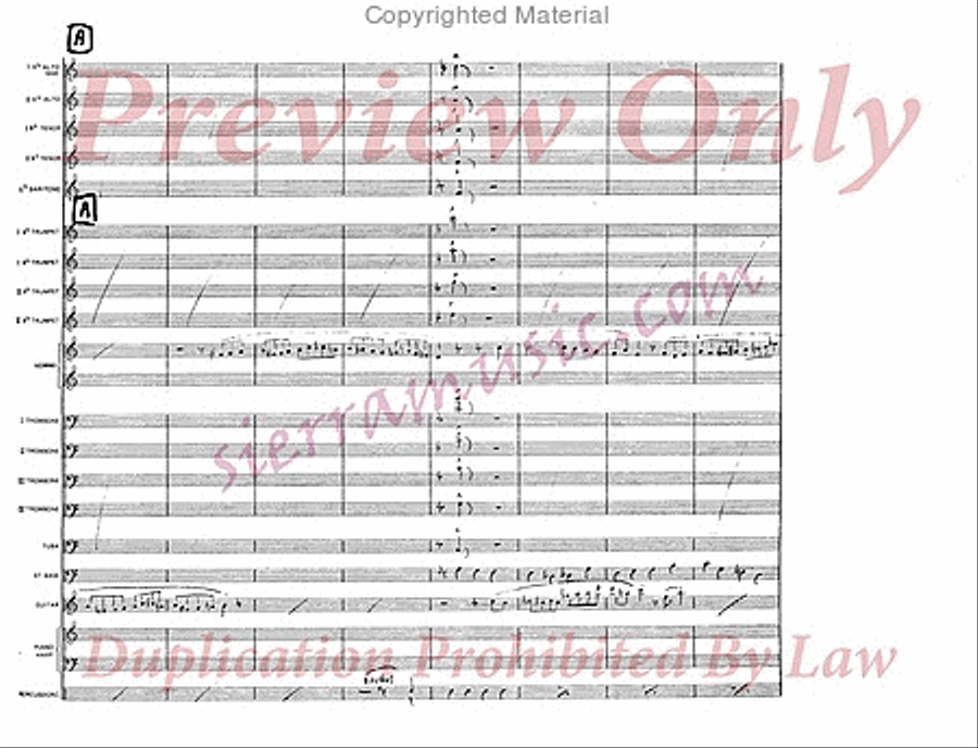 Invention For Guitar And Trumpet Jazz Ensemble scores gallery preview page 3