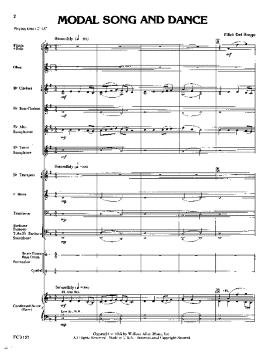 Modal Song And Dance Concert Band scores gallery preview page 2