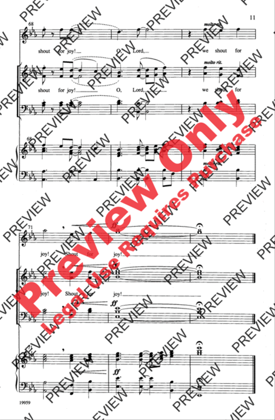 Shout for Joy! 4-Part scores gallery preview page 11