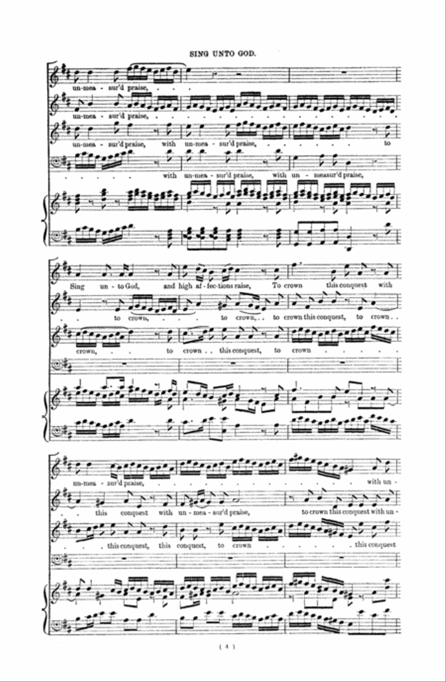 Sing Unto God 4-Part scores gallery preview page 4