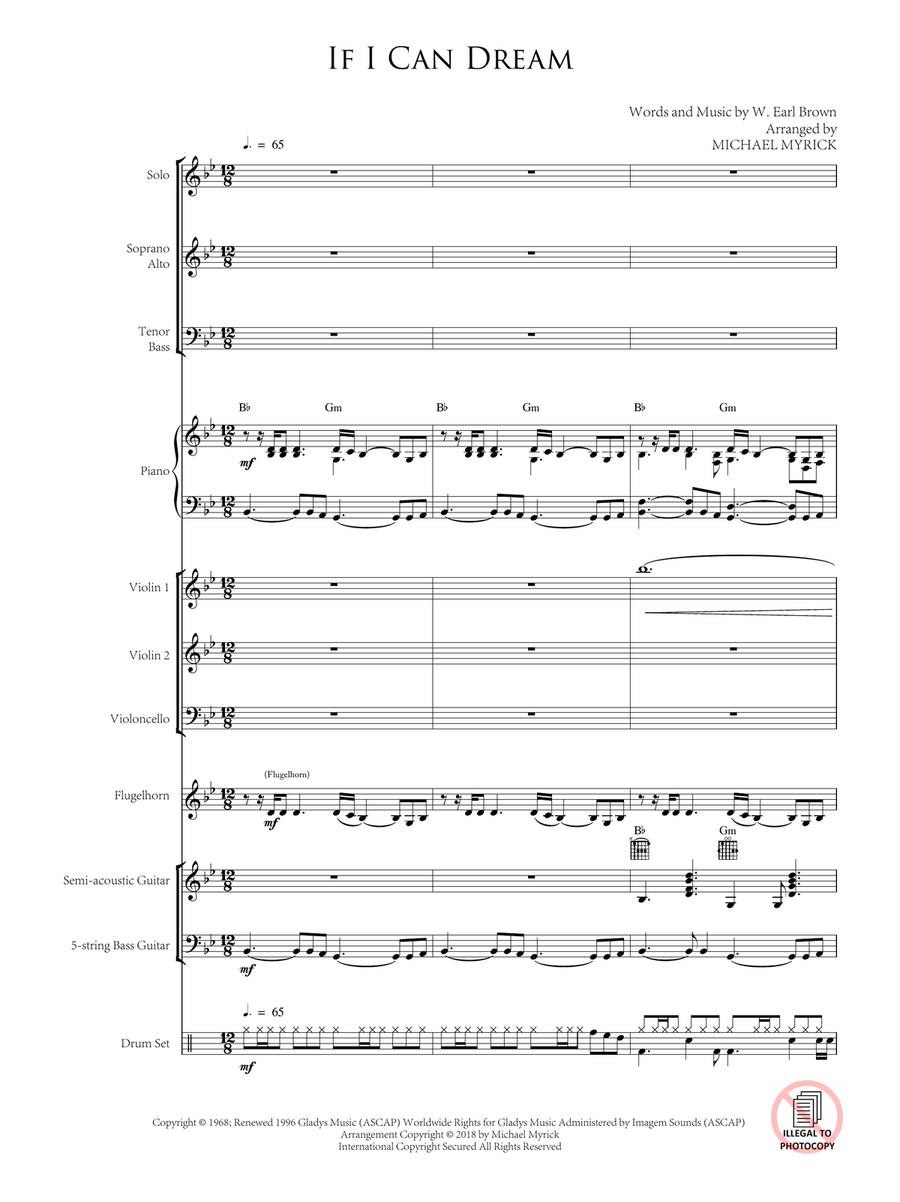 If I Can Dream Large Ensemble scores gallery preview page 3
