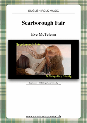 Book cover for Scarborough Fair - beginner & 34 String Harp | McTelenn Harp Center
