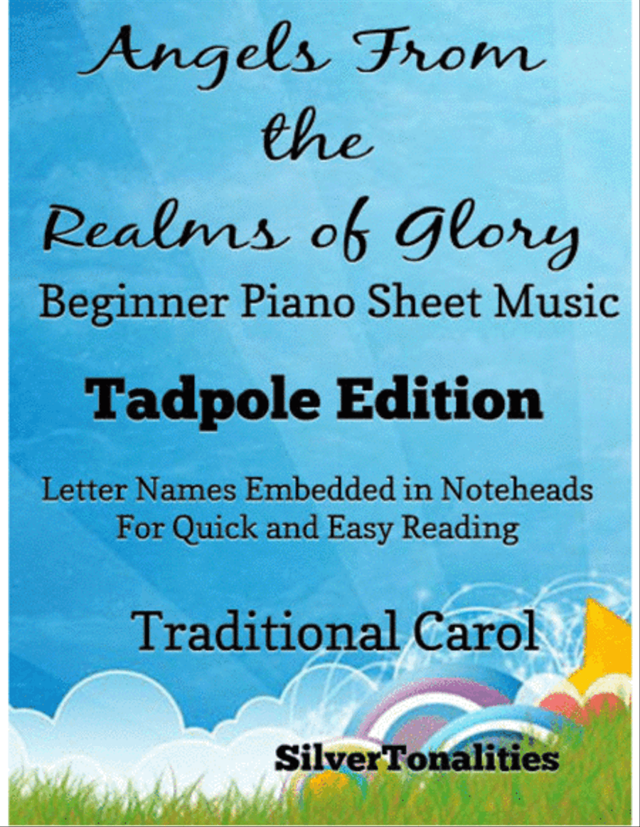 Angels From the Realms of Glory Beginner Piano Sheet Music 2nd Edition Easy Piano scores gallery preview page 1
