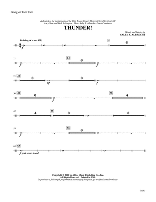 Thunder!: 1st Percussion