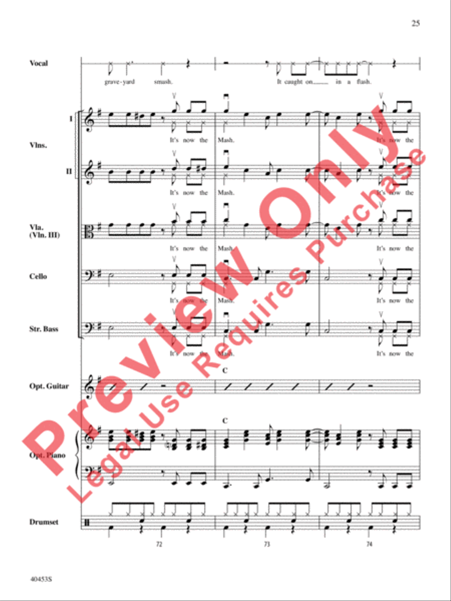 Monster Mash String Orchestra scores gallery preview page 26