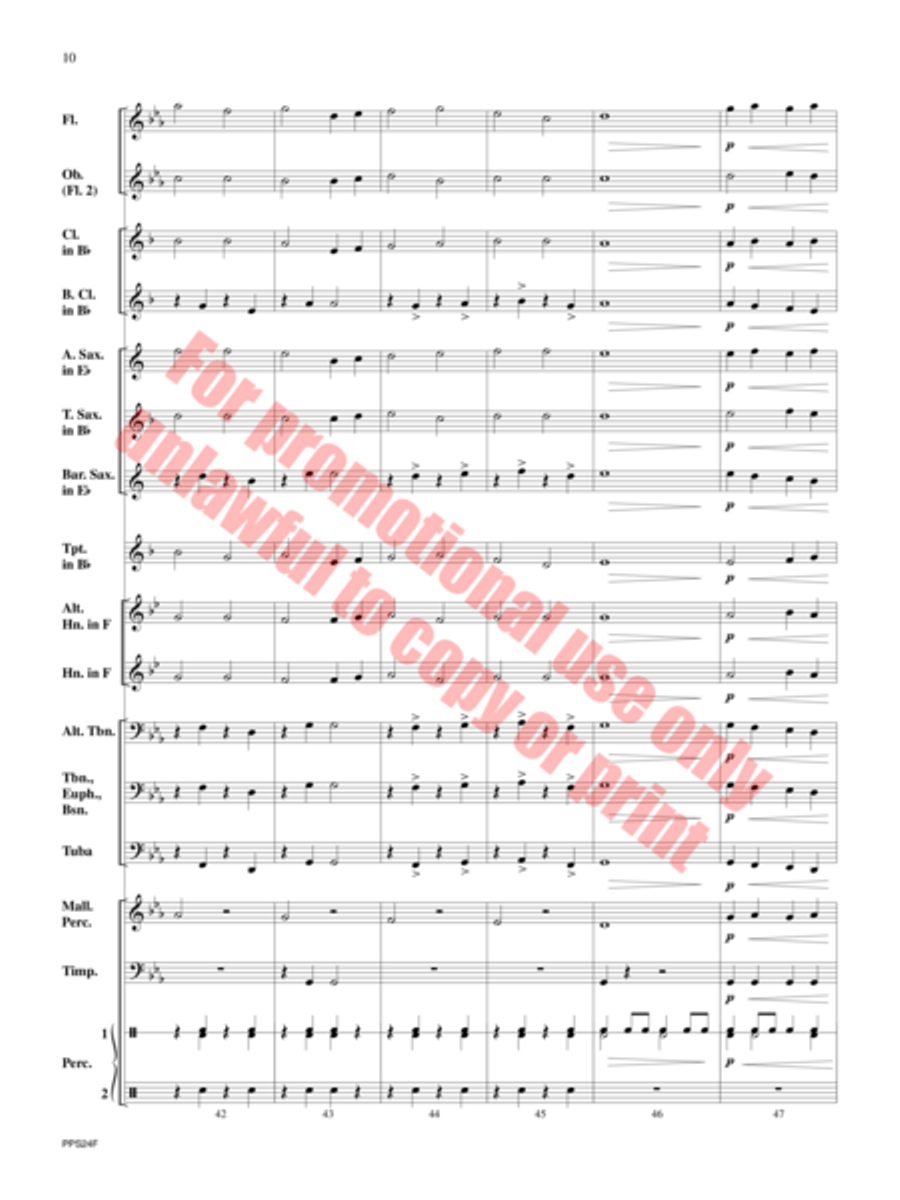 Mammoth Concert Band scores gallery preview page 11