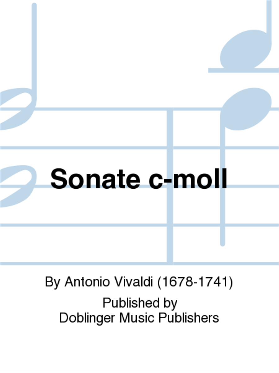 Sonate c-moll Oboe scores gallery preview page 1