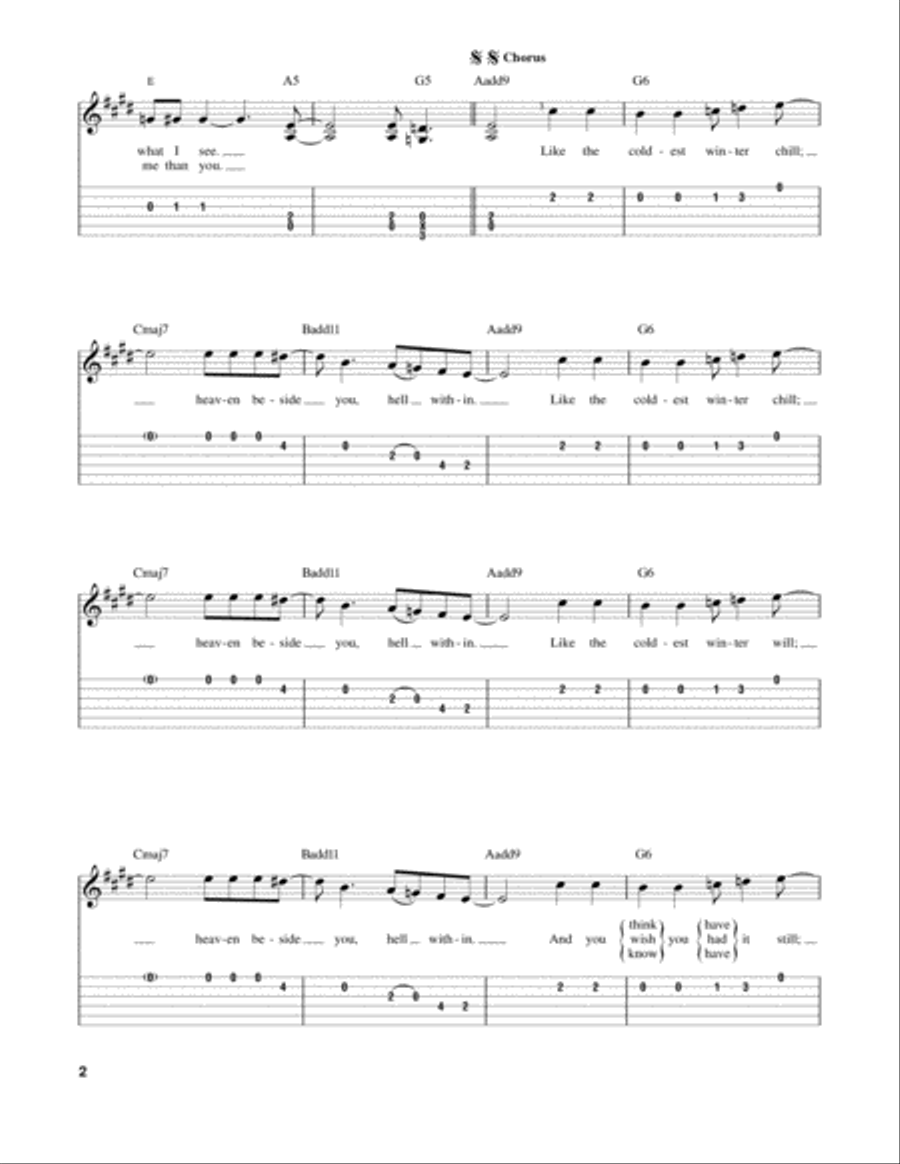 Heaven Beside You Heaven Beside You Acoustic Guitar scores gallery preview page 2