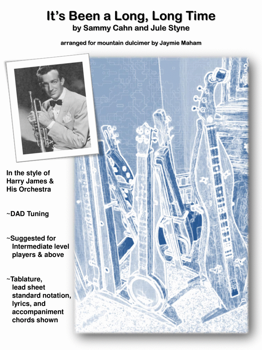 It's Been A Long, Long Time Dulcimer scores gallery preview page 1