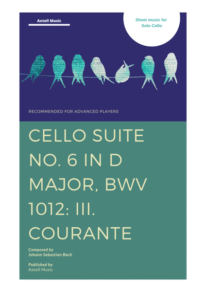 Cello Suite No. 6 in D Major, BWV 1012: III. Courante image number null