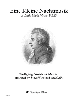 Book cover for Eine Kleine Nachtmusik, K525 for Clarinet Quartet/Choir