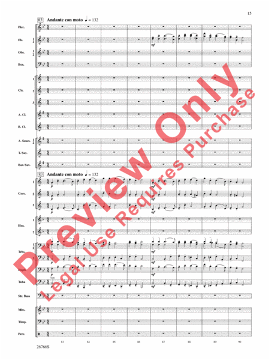 A Christmas Festival A Christmas Festival Concert Band scores gallery preview page 16