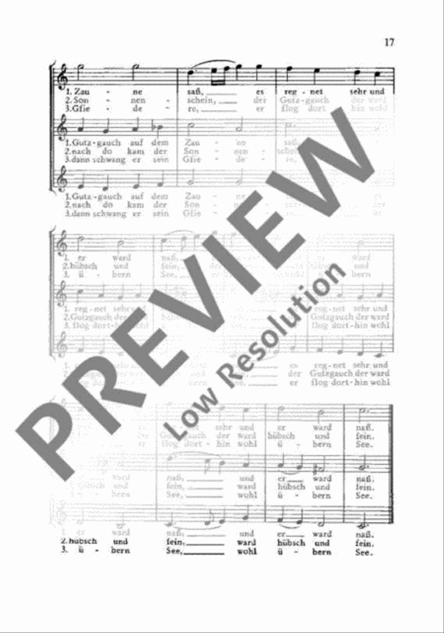 Alte Volkslieder in neuen Sätzen Women's Choir scores gallery preview page 18