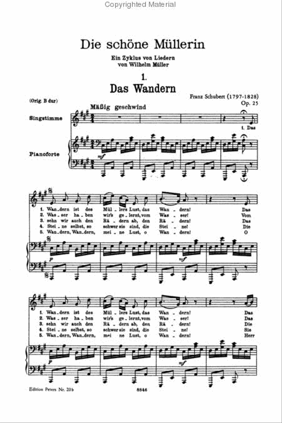 Lieder (Songs), Volume 1 - 92 Songs Medium Voice scores gallery preview page 2