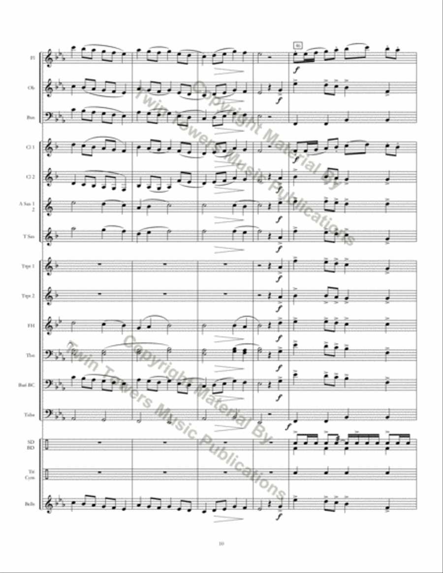 Twin Cities March Concert Band scores gallery preview page 11