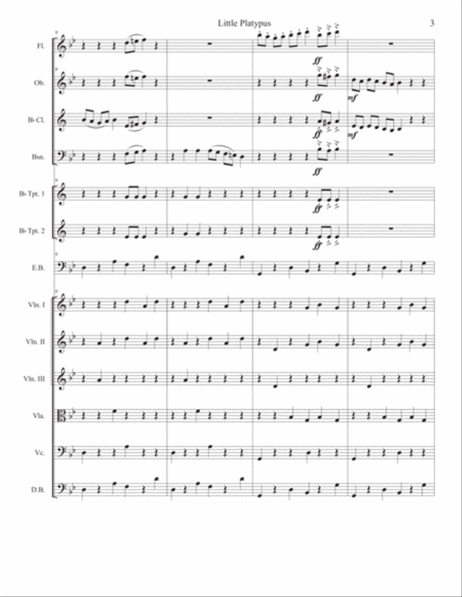 The Platypus Chamber Orchestra scores gallery preview page 3