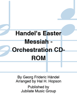Book cover for Handel's Easter Messiah - Orchestration CD-ROM
