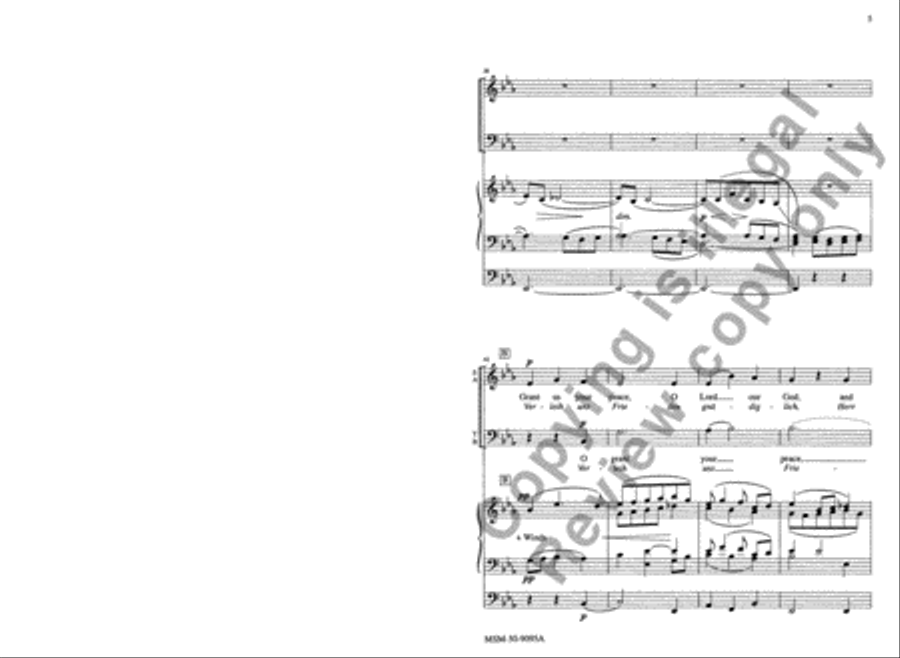 Grant Us Your Peace 4-Part scores gallery preview page 5