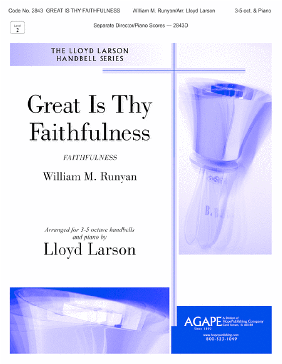 Great Is Thy Faithfulness Handbell Choir scores gallery preview page 1