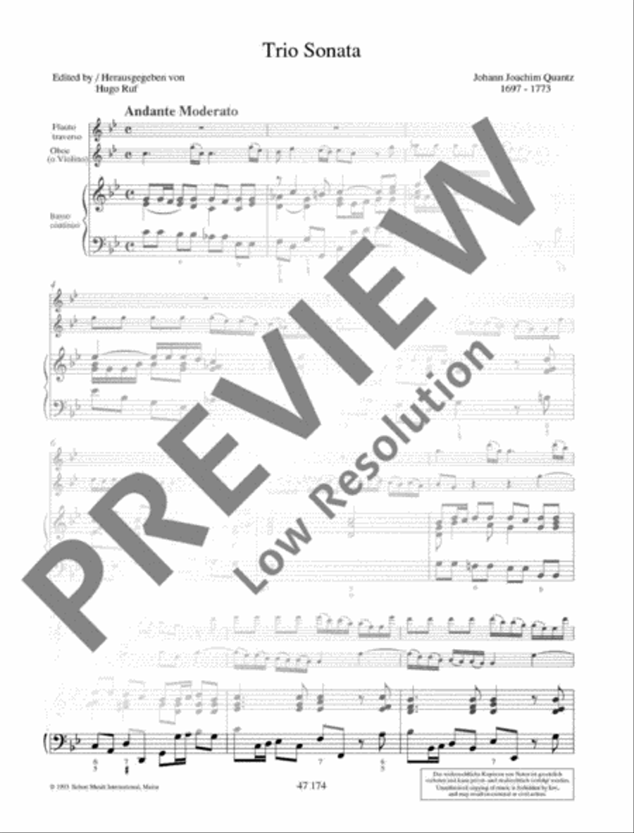 Trio Sonata C Minor Trio Sonata C Minor Flute scores gallery preview page 8