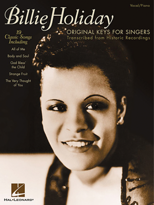 Book cover for Billie Holiday – Original Keys for Singers