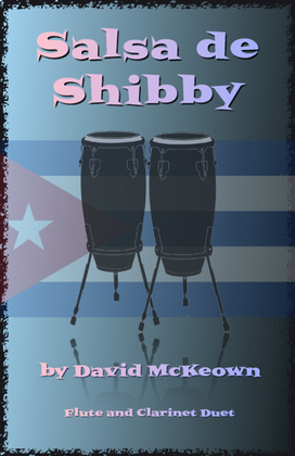 Book cover for Salsa de Shibby, for Flute and Clarinet Duet