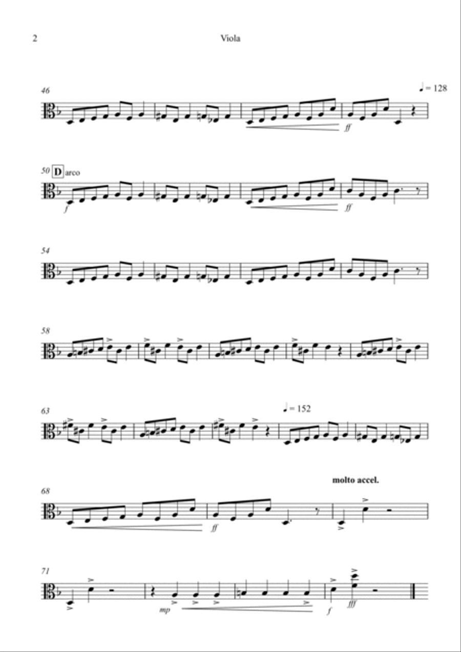 In the Hall of the Mountain King for Viola and Double Bass Duet String Duet scores gallery preview page 6