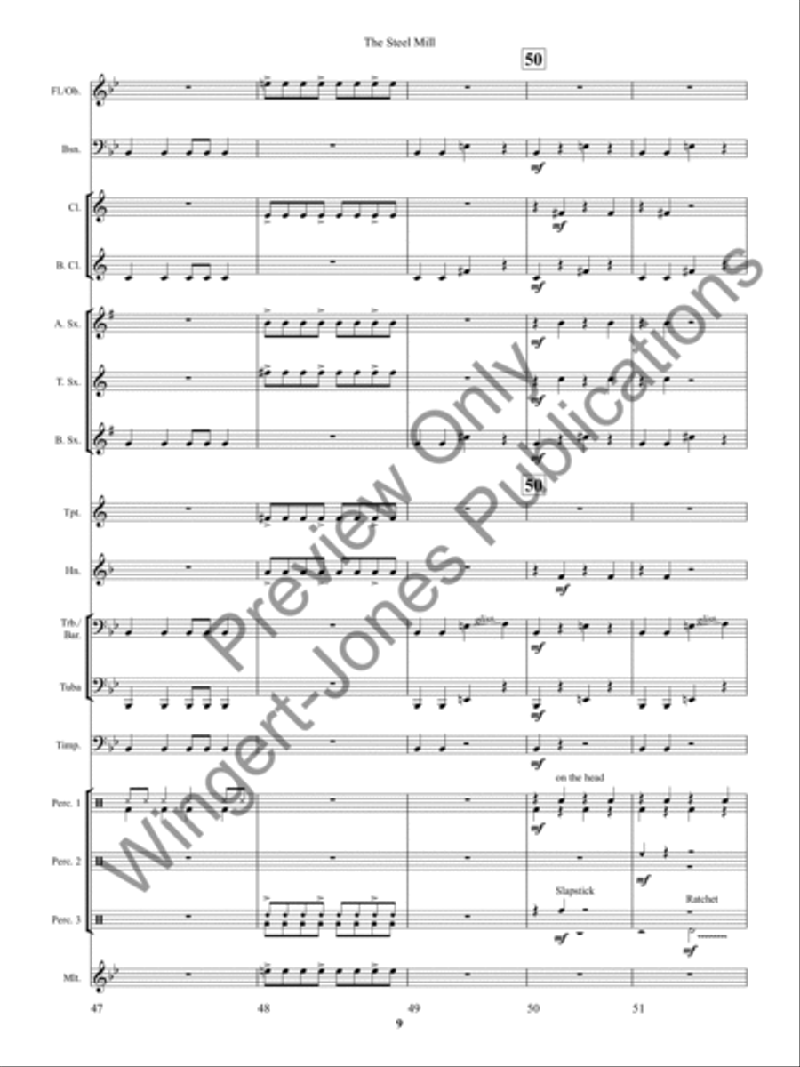 The Steel Mill The Steel Mill Concert Band scores gallery preview page 12