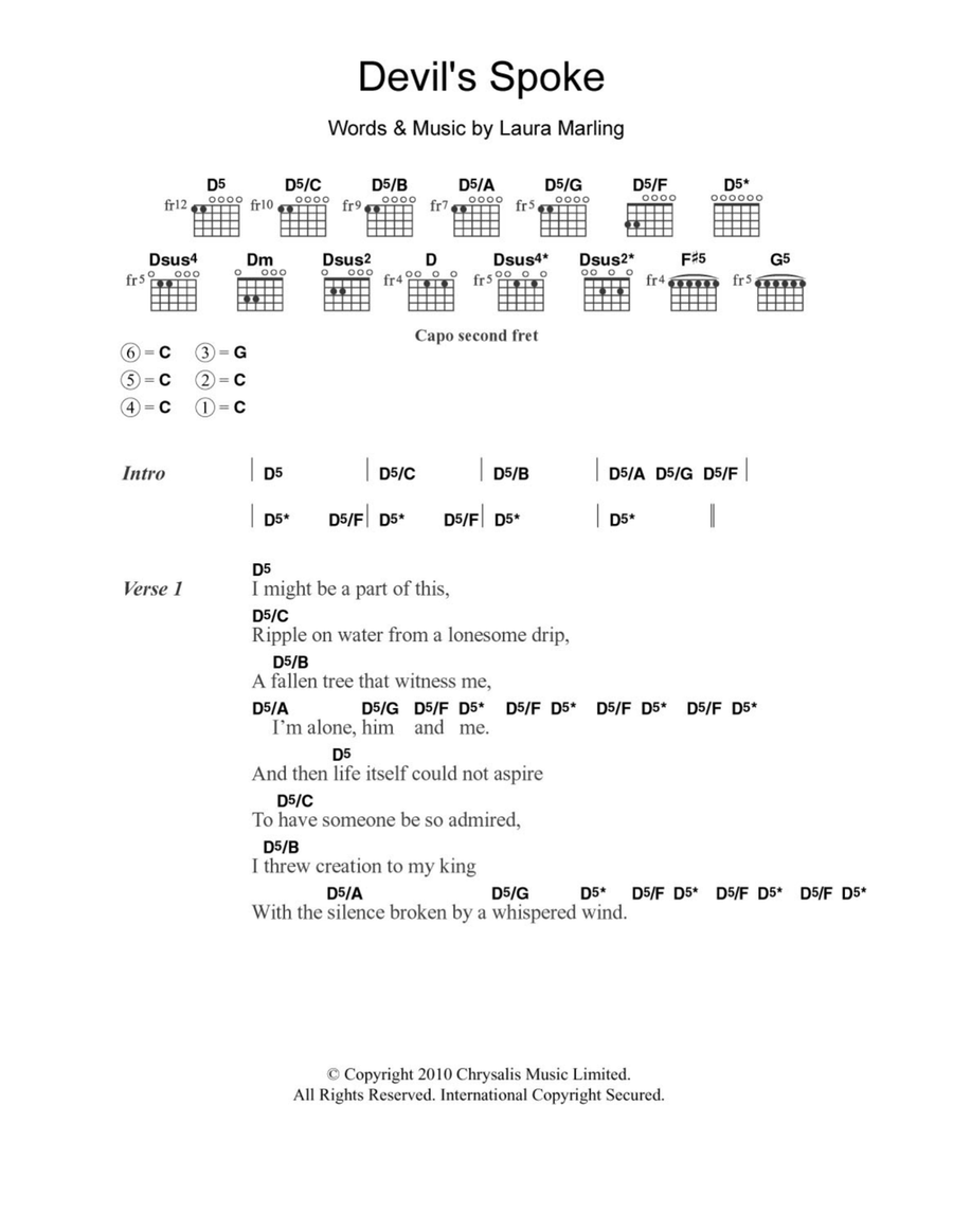 Devil's Spoke Acoustic Guitar scores gallery preview page 1