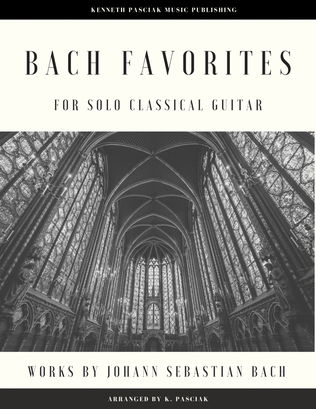 Book cover for Bach Favorites (for Solo Guitar)