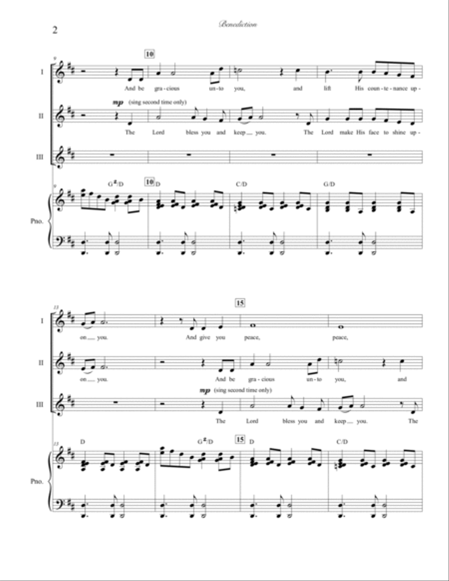 Benediction Benediction 3-Part scores gallery preview page 2