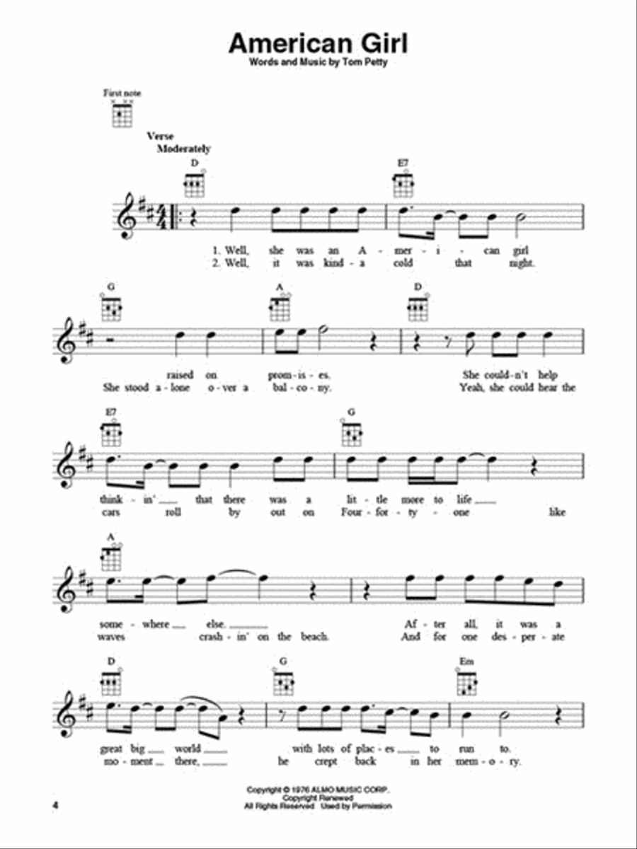 Tom Petty for Ukulele Ukulele scores gallery preview page 3