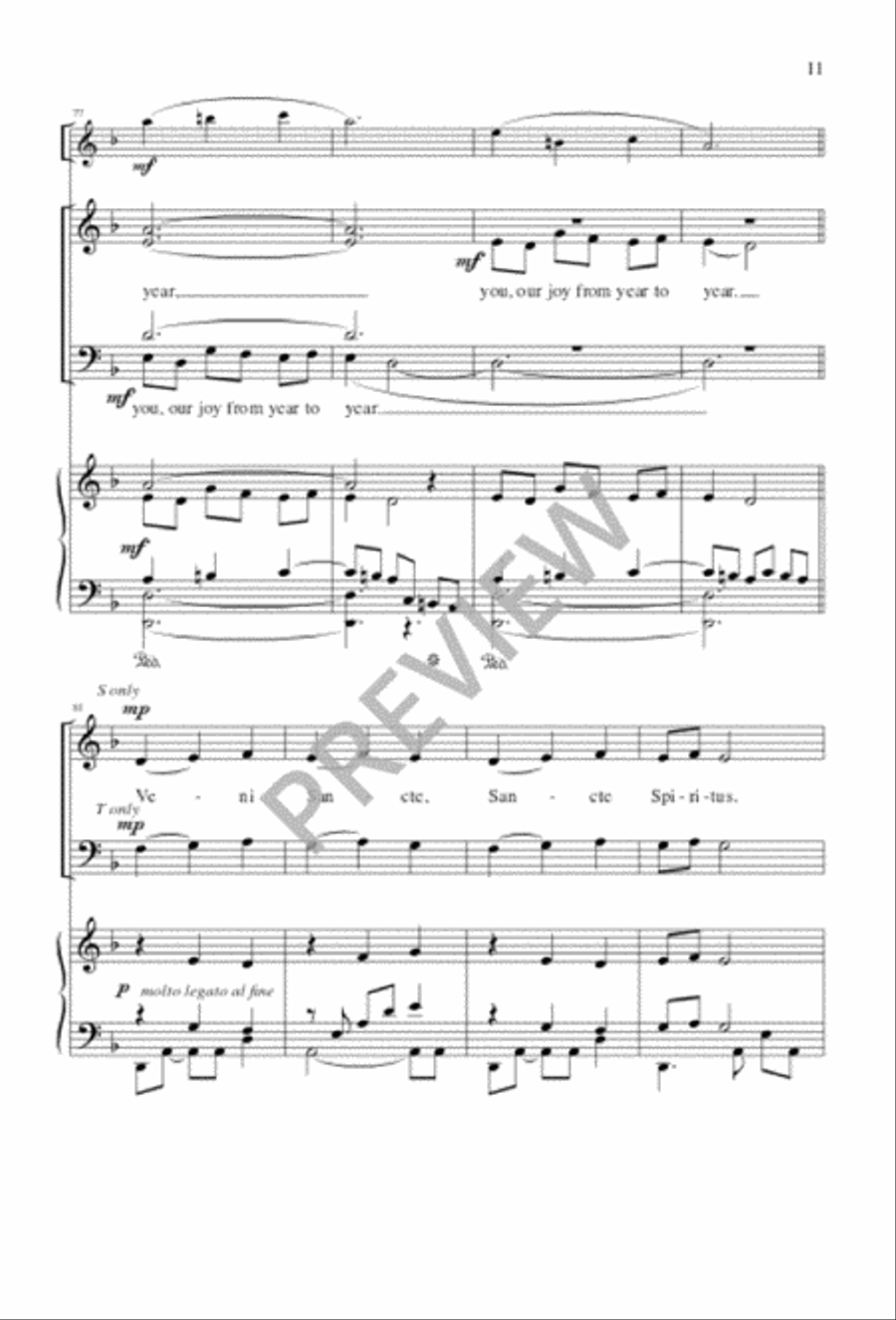 Spirit of the Living God Spirit of the Living God 4-Part scores gallery preview page 11