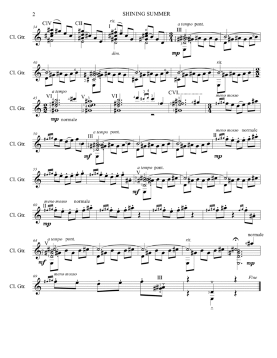 FOUR SEASONS & FINALE - Solo Guitar Classical Guitar scores gallery preview page 4