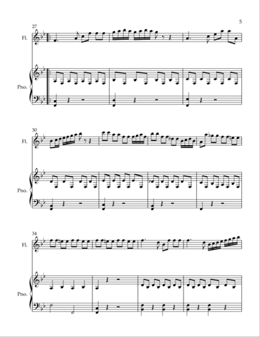 Spiritoso Flute Solo scores gallery preview page 5