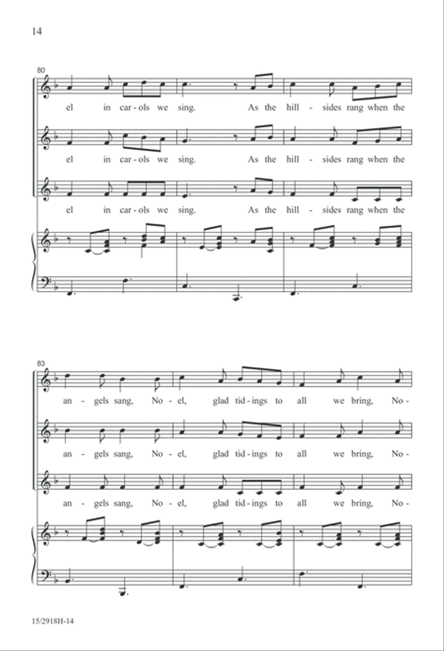 A Festive Noel A Festive Noel SSA scores gallery preview page 15