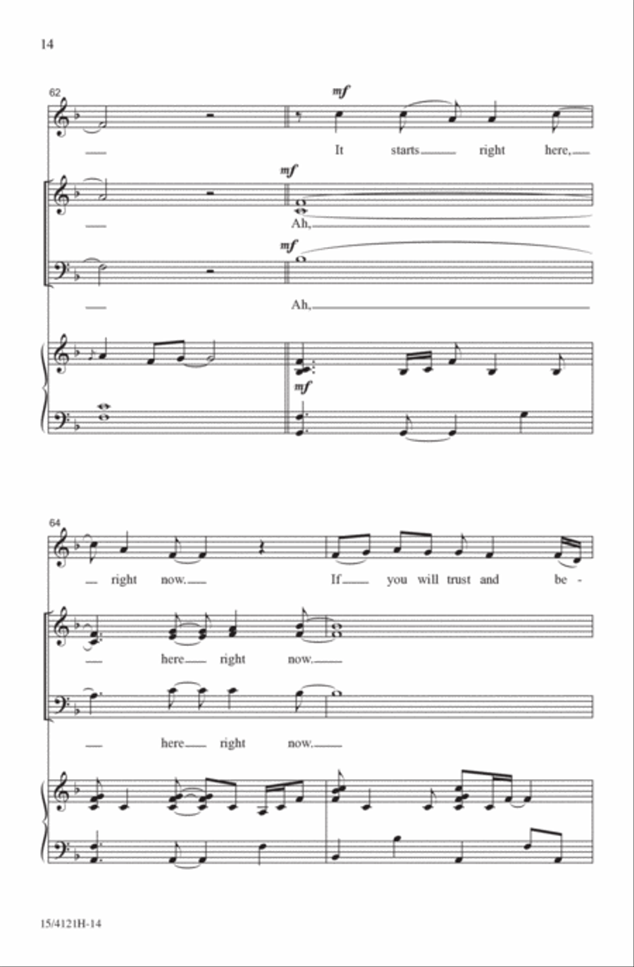 This Is Our Day Choir scores gallery preview page 14