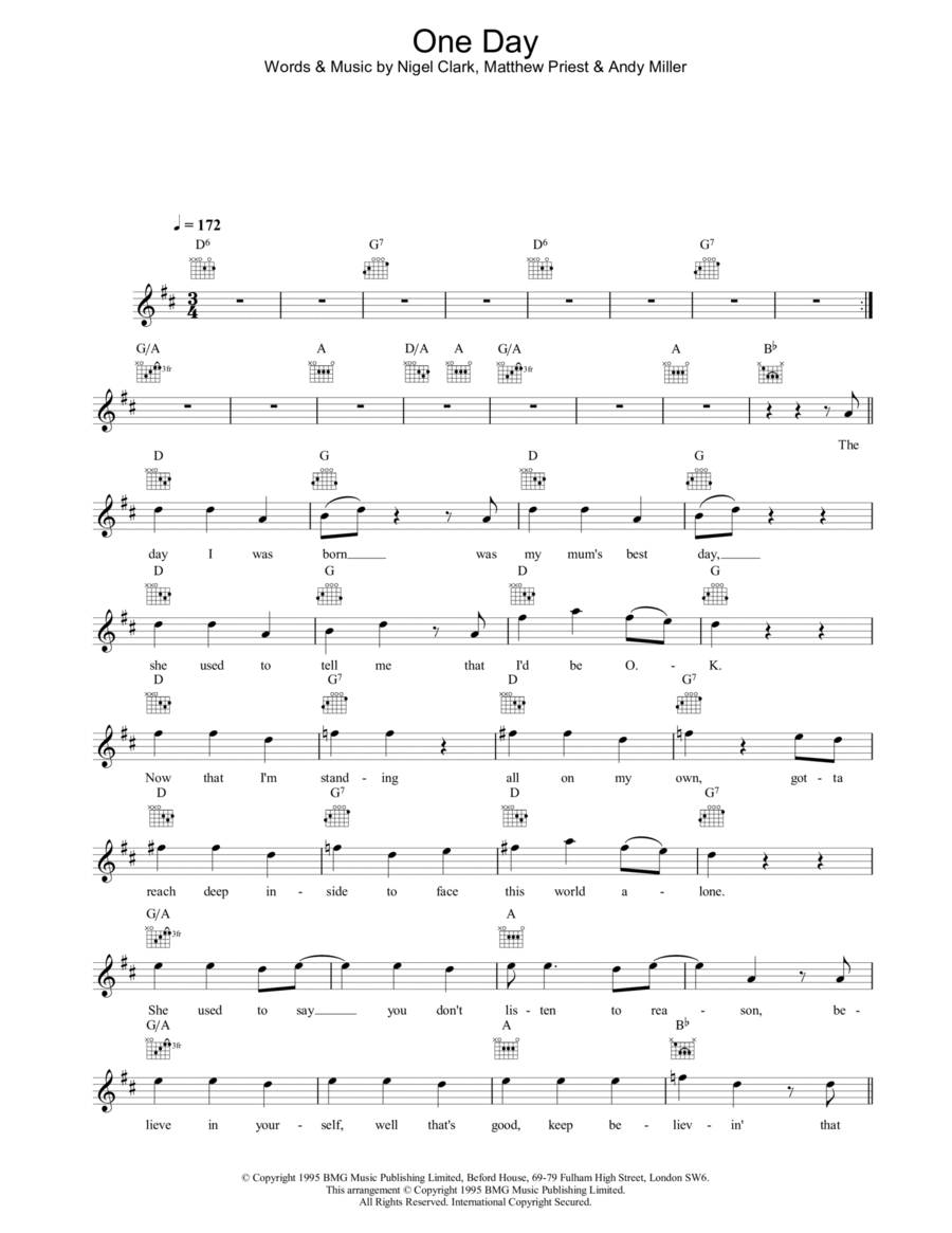 One Day Piano scores gallery preview page 1