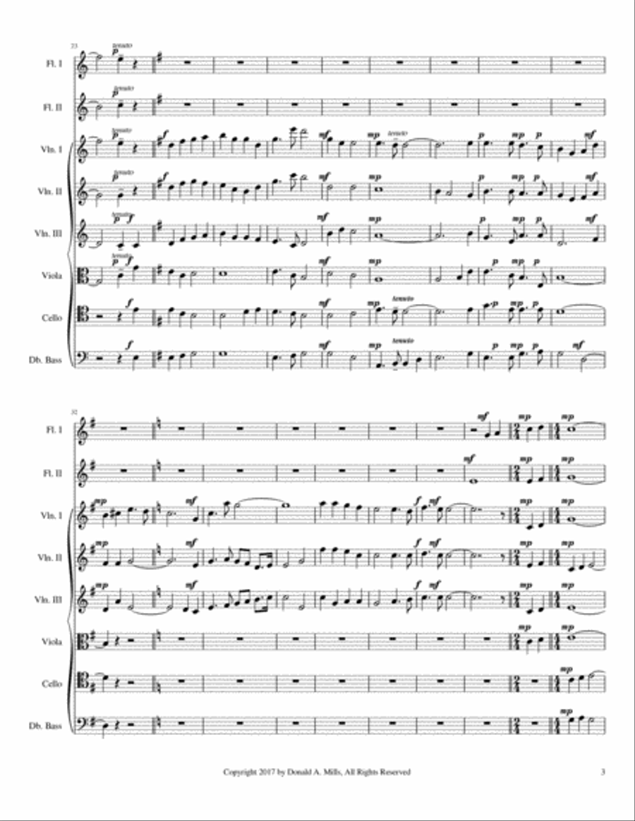 America, Grand Dame Small Ensemble scores gallery preview page 3