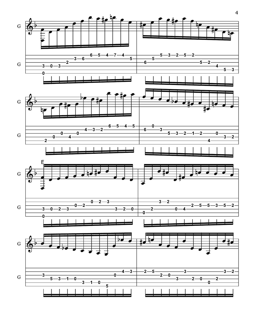 Chaconne BWV 1004 Arranged for Guitar Acoustic Guitar scores gallery preview page 4