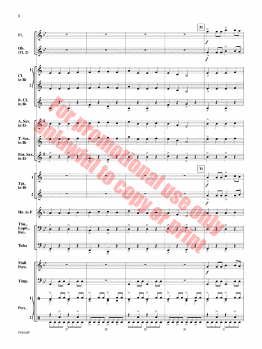 Stryker Concert Band scores gallery preview page 9