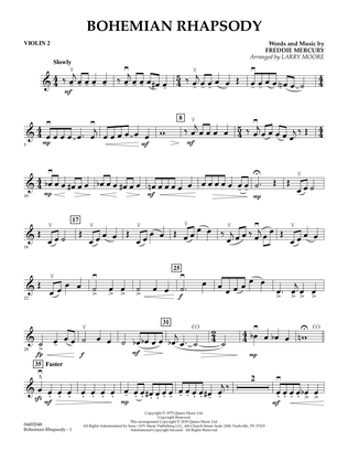 Book cover for Bohemian Rhapsody (arr. Larry Moore) - Violin 2