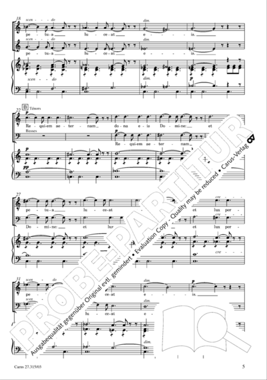 Requiem in C major 4-Part scores gallery preview page 6