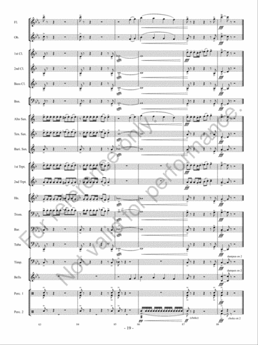 Implacato Concert Band scores gallery preview page 18