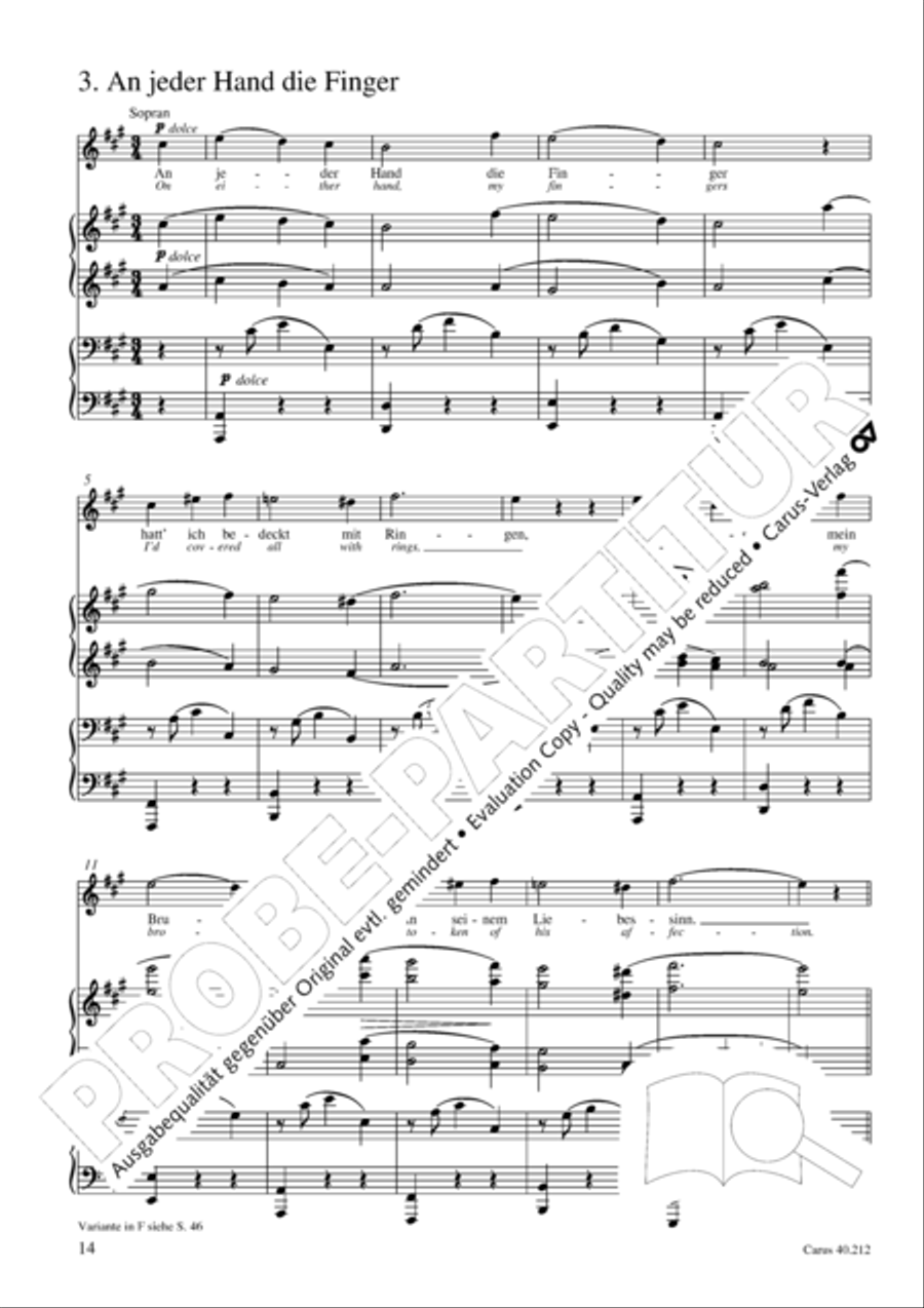 Neue Liebeslieder-Walzer, Op. 65 Choir scores gallery preview page 15